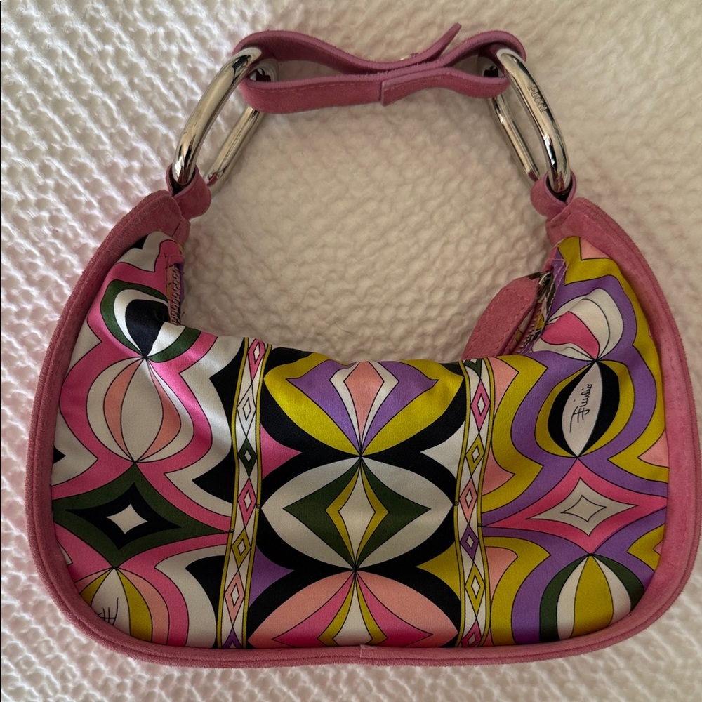 Emilio Pucci Pink and Multicolor Shoulder Bag - Picture 10 of 16